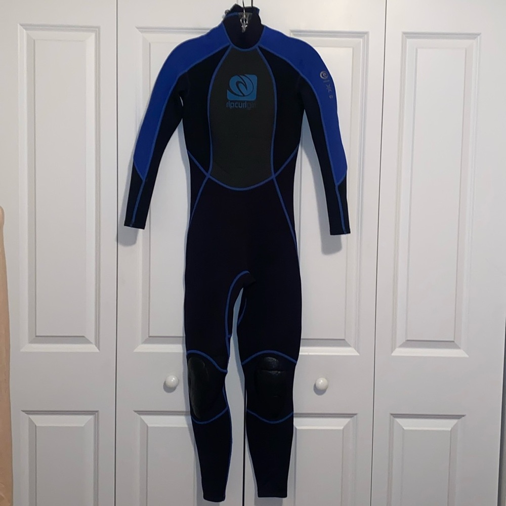Rip Curl Girl Classic Full Wetsuit 3:2 Black & Blue Size 6